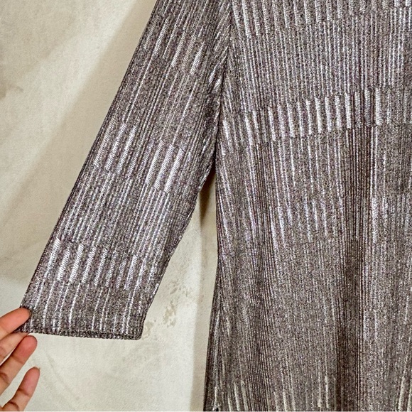 Chico's Silver Metallic Top - Picture 4 of 7